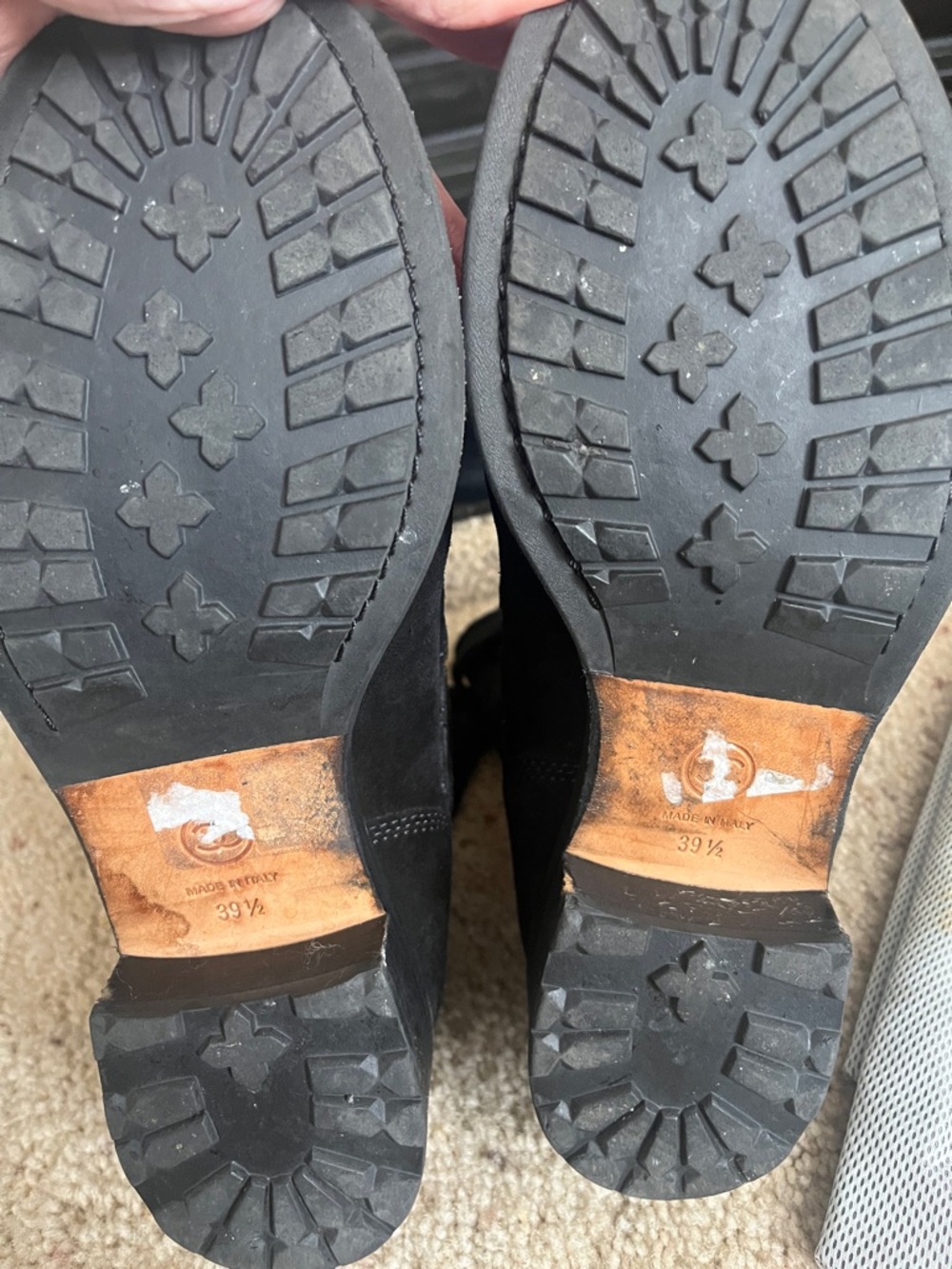 CHANEL Black Suede combat  Boots - Picture 8 of 14